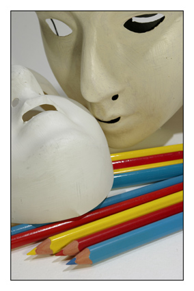 masques et crayons, photographie michel ducruet