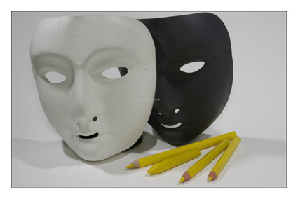 masque noir, masque blanc, DUCRUET