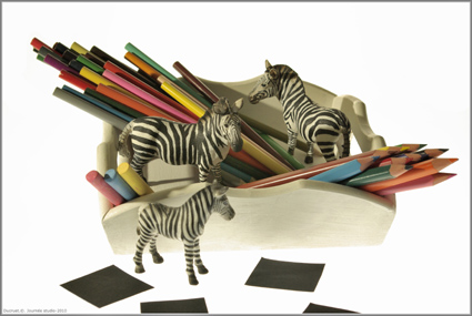 ducruet, trois zebres